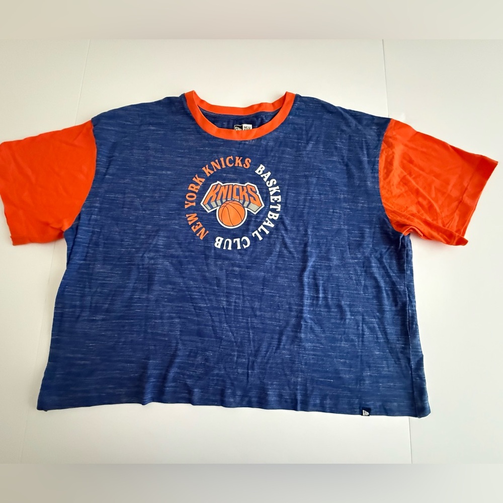 New Women’s New York Knicks Sport Classics Cropped T-Shirt, Size XL